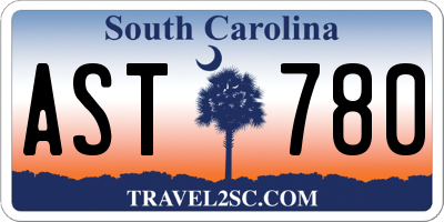 SC license plate AST780