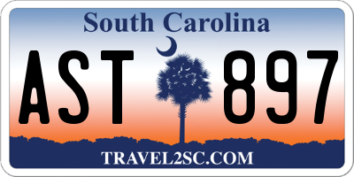 SC license plate AST897