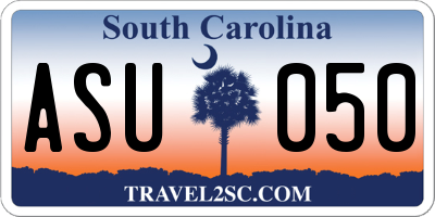 SC license plate ASU050
