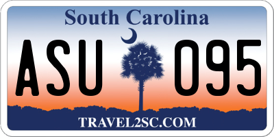 SC license plate ASU095