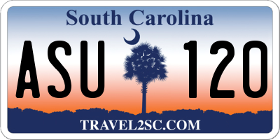 SC license plate ASU120