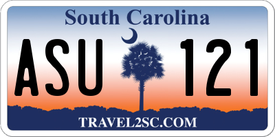 SC license plate ASU121