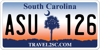 SC license plate ASU126