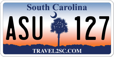 SC license plate ASU127