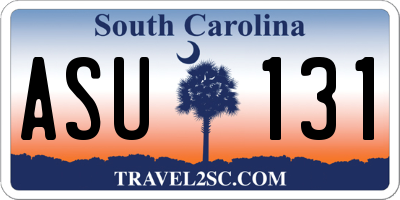 SC license plate ASU131