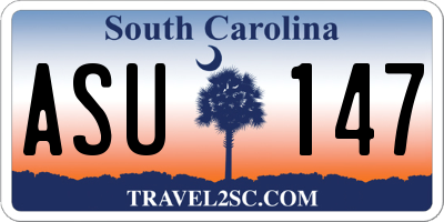 SC license plate ASU147