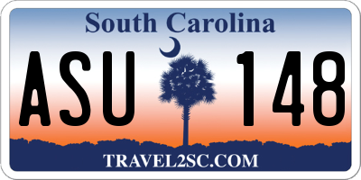 SC license plate ASU148