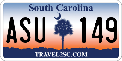 SC license plate ASU149