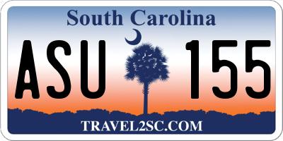 SC license plate ASU155