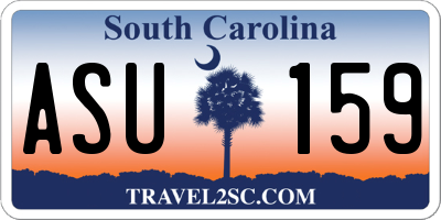 SC license plate ASU159