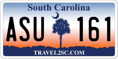 SC license plate ASU161