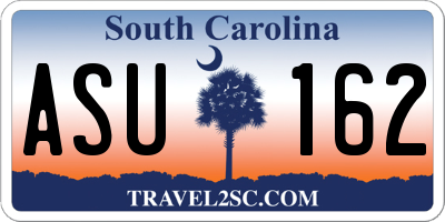 SC license plate ASU162
