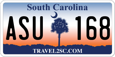 SC license plate ASU168