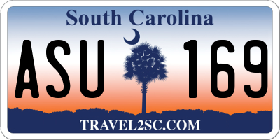 SC license plate ASU169