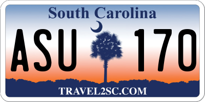 SC license plate ASU170