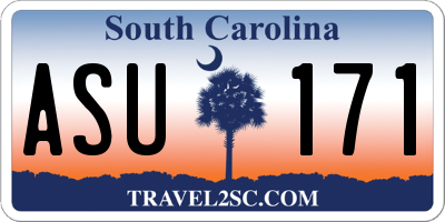 SC license plate ASU171