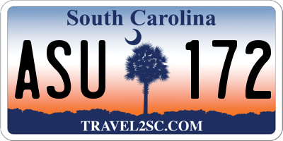 SC license plate ASU172