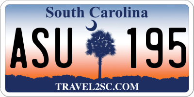 SC license plate ASU195