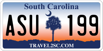 SC license plate ASU199