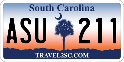 SC license plate ASU211