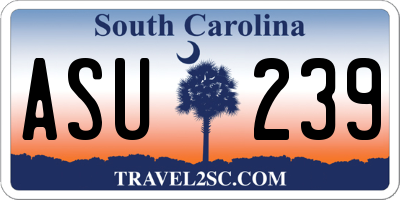 SC license plate ASU239