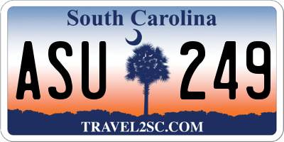 SC license plate ASU249