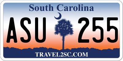 SC license plate ASU255