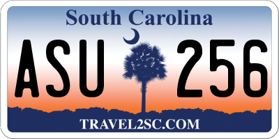 SC license plate ASU256