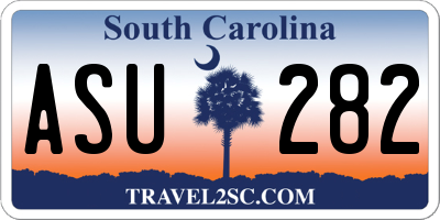 SC license plate ASU282