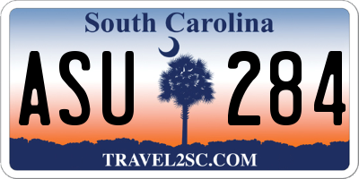 SC license plate ASU284