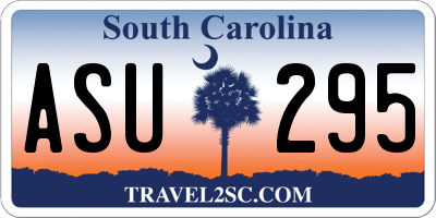 SC license plate ASU295