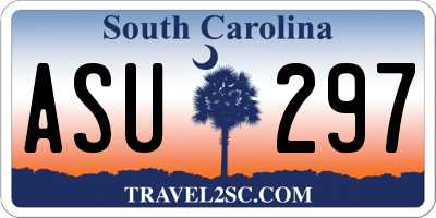 SC license plate ASU297