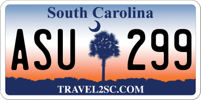 SC license plate ASU299