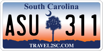 SC license plate ASU311