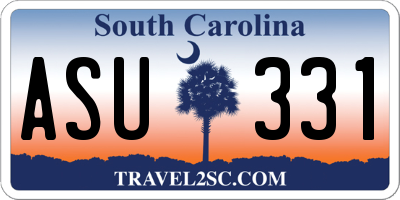 SC license plate ASU331