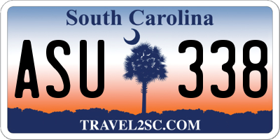 SC license plate ASU338