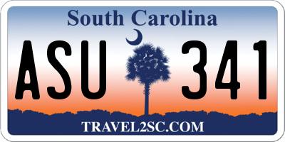 SC license plate ASU341