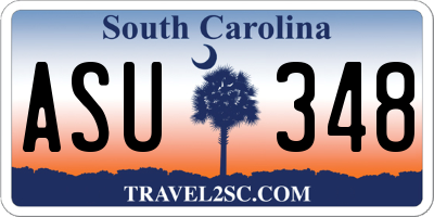 SC license plate ASU348