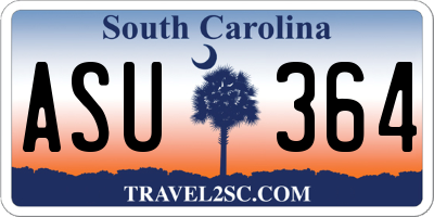 SC license plate ASU364
