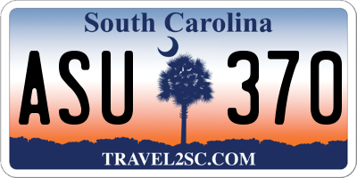 SC license plate ASU370