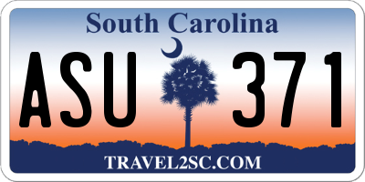 SC license plate ASU371