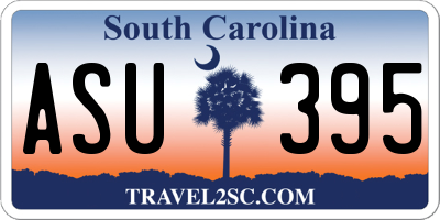 SC license plate ASU395