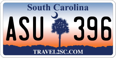 SC license plate ASU396