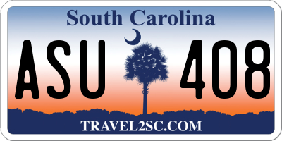 SC license plate ASU408