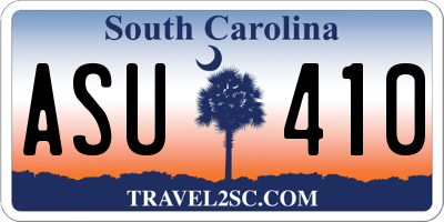 SC license plate ASU410