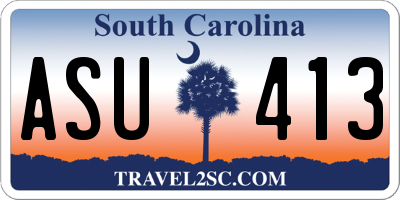 SC license plate ASU413