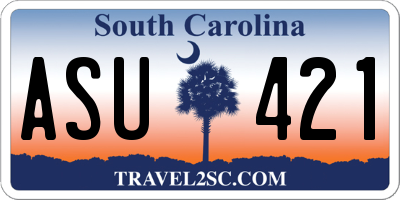 SC license plate ASU421