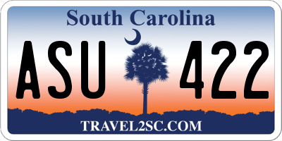 SC license plate ASU422