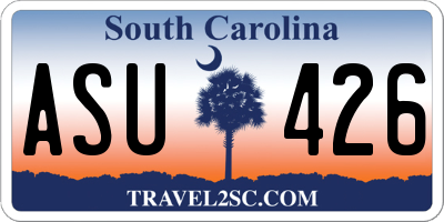SC license plate ASU426