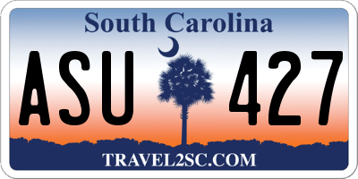 SC license plate ASU427